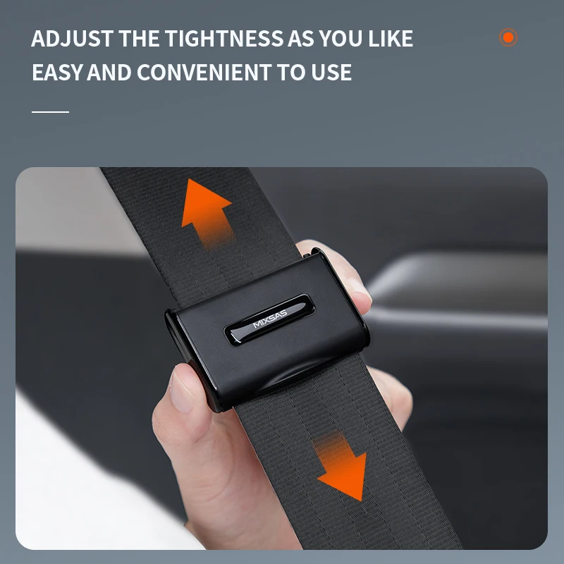 MIXSAS Adjustable Car Safety Seat Belt Clip Limiter Seatbelt Tension Buckle Stopper Holder Anti-Slip Clips Universal Car Accesso