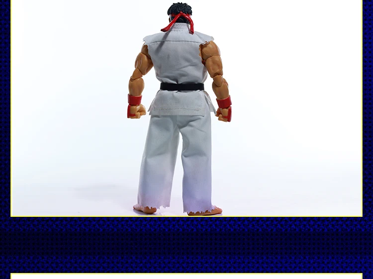 Custom JLDZ 1/12 Jada Toy Street Fighter 2 Ryu Ken Masters Martial Arts Fighting Combat Clothes Suit For 6in Action Figure Model