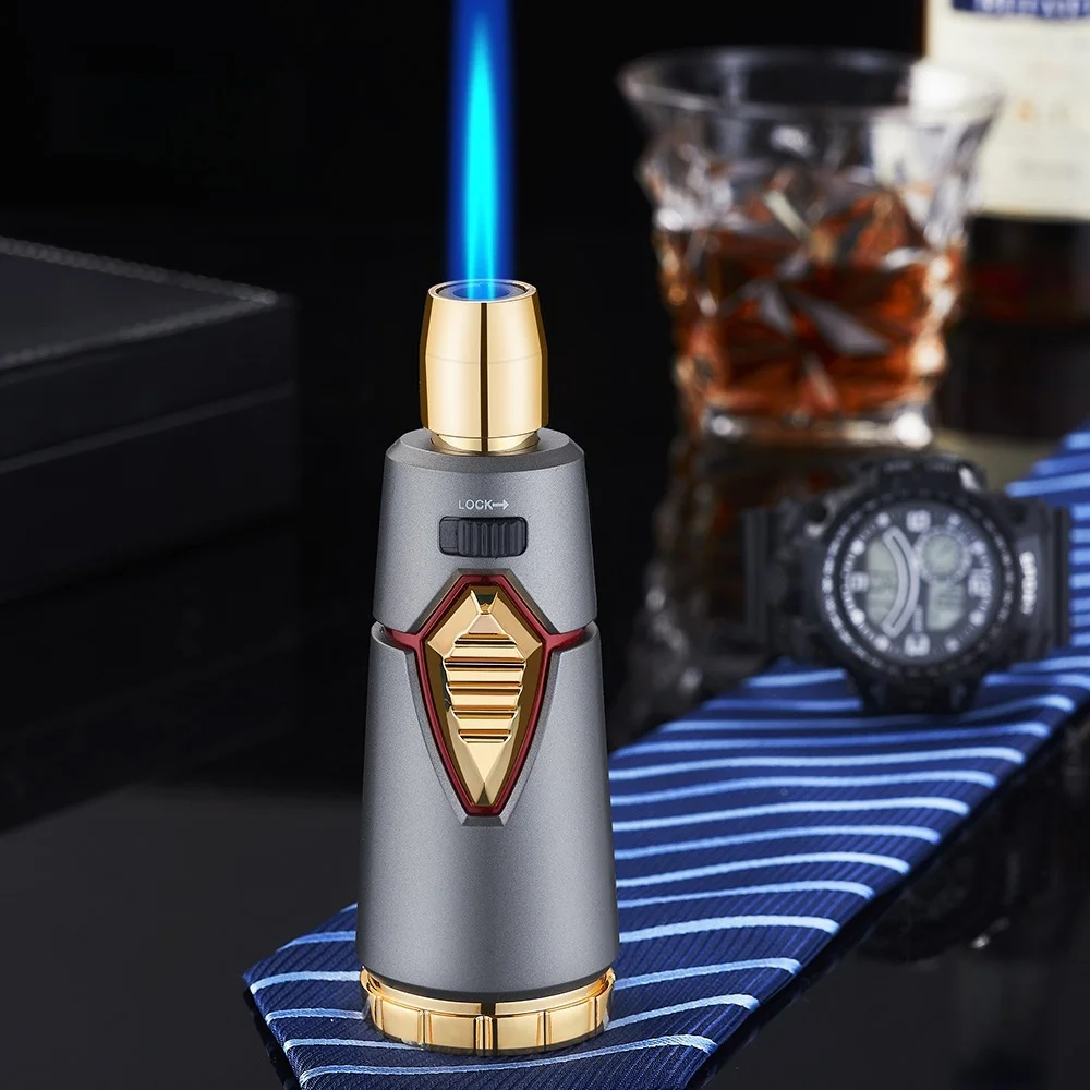 

JOBON Inflatable Blue Flame Torch A Windproof Stylish Lighter for Moxibustion Lovers & Cigar Aficionados torches lighters butane