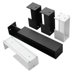 40 / 45MM Pocket Wooden Door invisible Embedded Handle Sliding Door Hidden  Black Handle