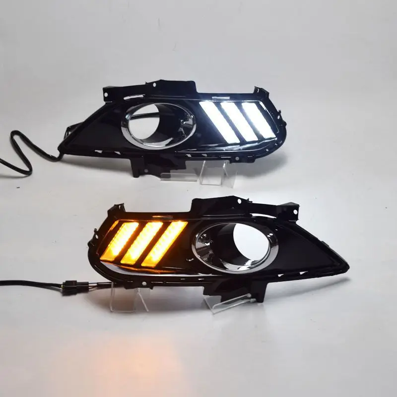 

SAAR подходит для Ford New 13, модель Mondeo, модифицированные специальные светодиодные дневные ходовые огни Mustang