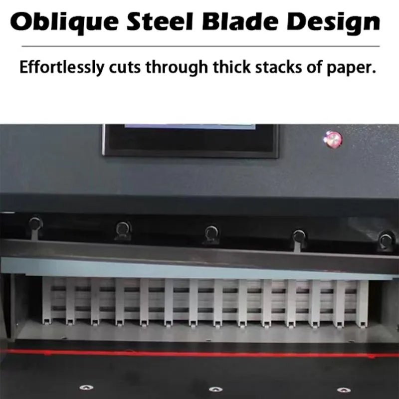 

Heavy Duty Hydraulic Paper Cutter Automatic Programmable Photo Album Book Cutter 100mm Thick Paper Cutter Equipment Customized