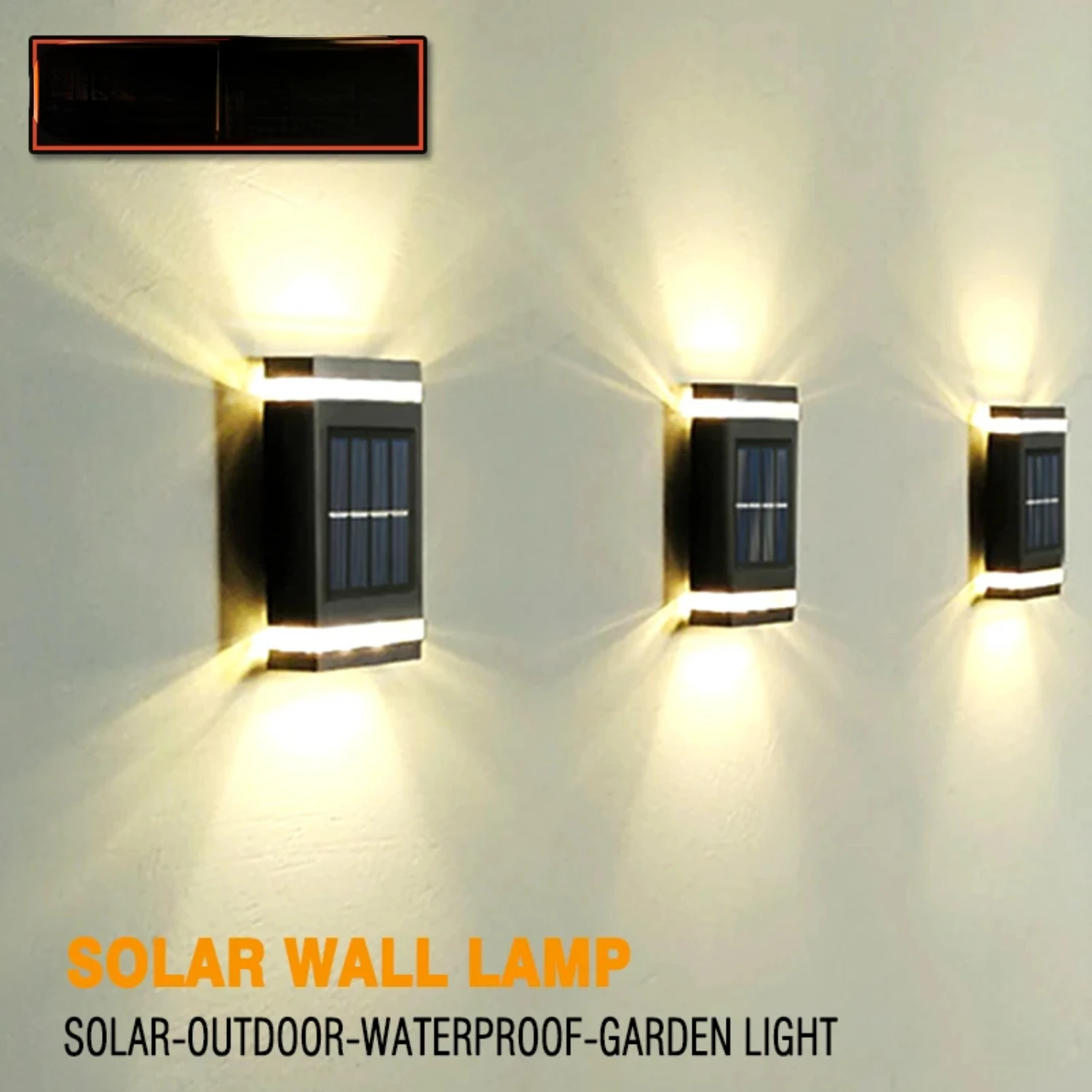 

New Enhance your outdoor space with this waterproof, durable, and bright solar-powered outdoor wall lamp for garden yard decorat