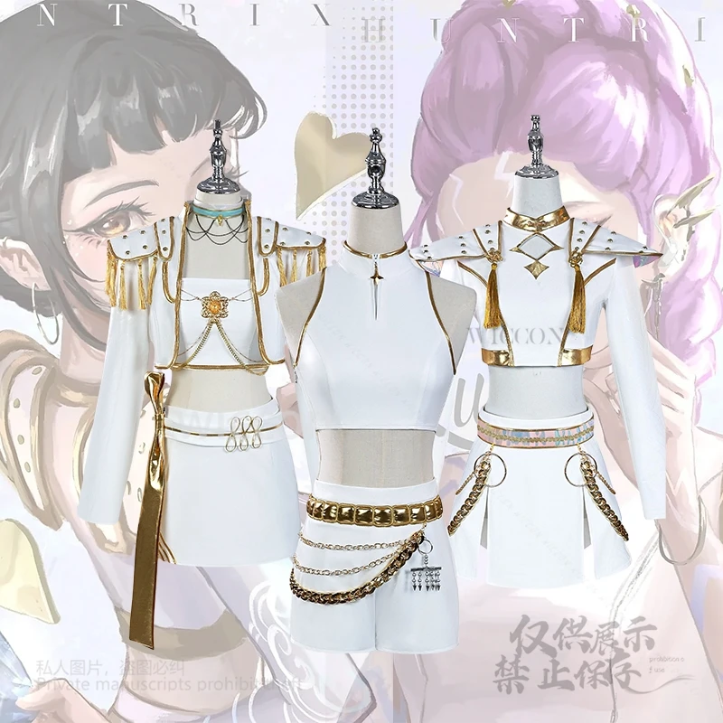 

Kpop Demon Hunters Rumi Mira Zoey Cosplay Costume Disguise Women Jumpsuit Full Set Outfit Halloween Carnival Suit Cos Customized