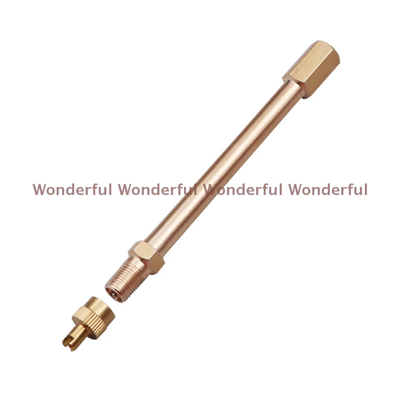 순수 구리 타이어 밸브 확장 어댑터 공기 타이어 줄기 확장기 자동차 모어 스쿠터 용 스트레이트 보어-자동 차량 타이어 밸브 Adap