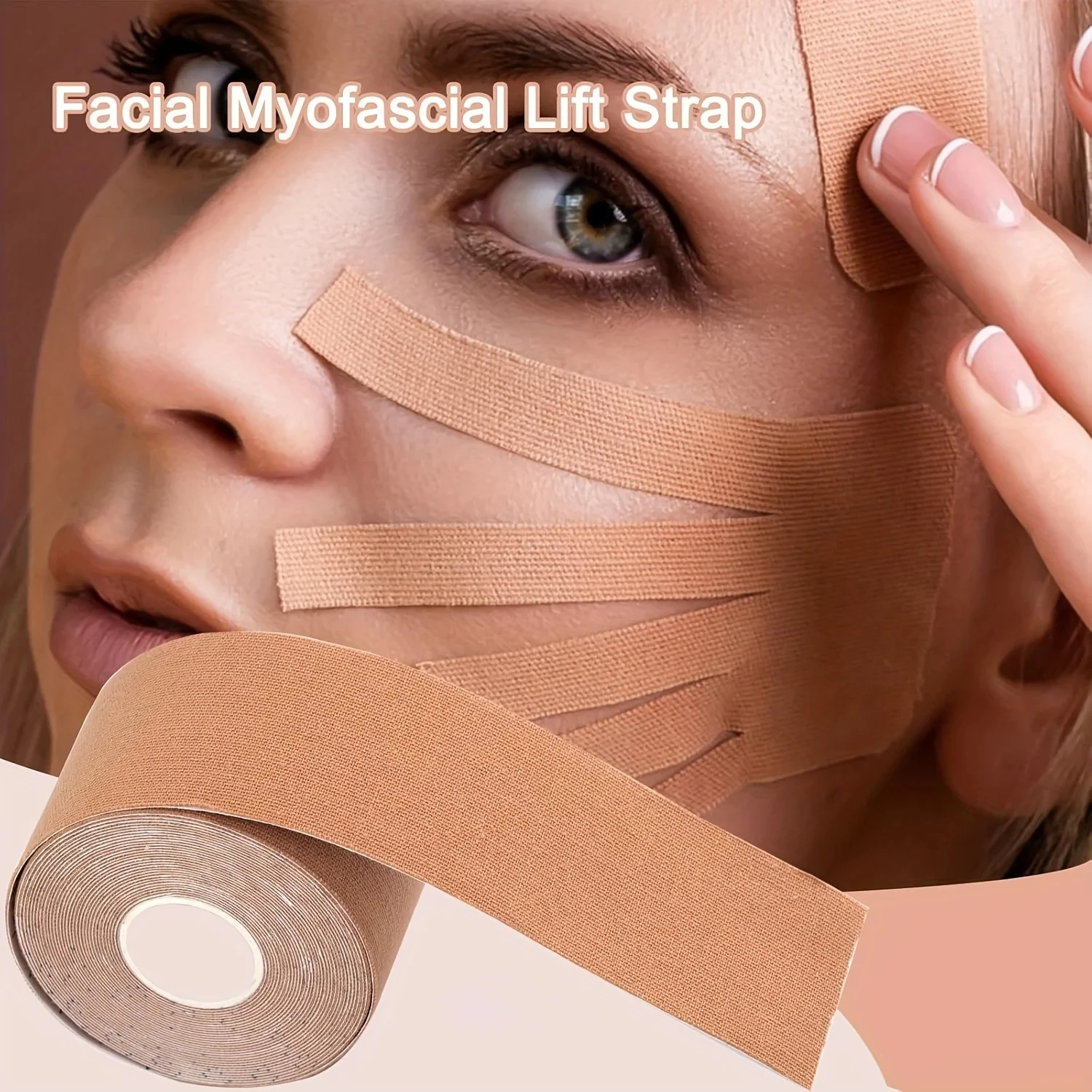 

Facial Myofascial Lifting Tape, Skin-Friendly And Breathable To Reduce Facial Wrinkles, Muscle Support V-Line Lifting Tape