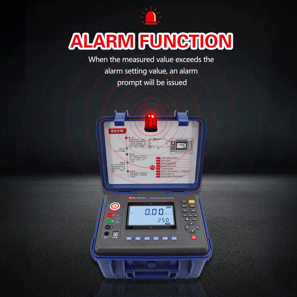 Multifunction ES3035E 10kV high voltage insulation resistance tester