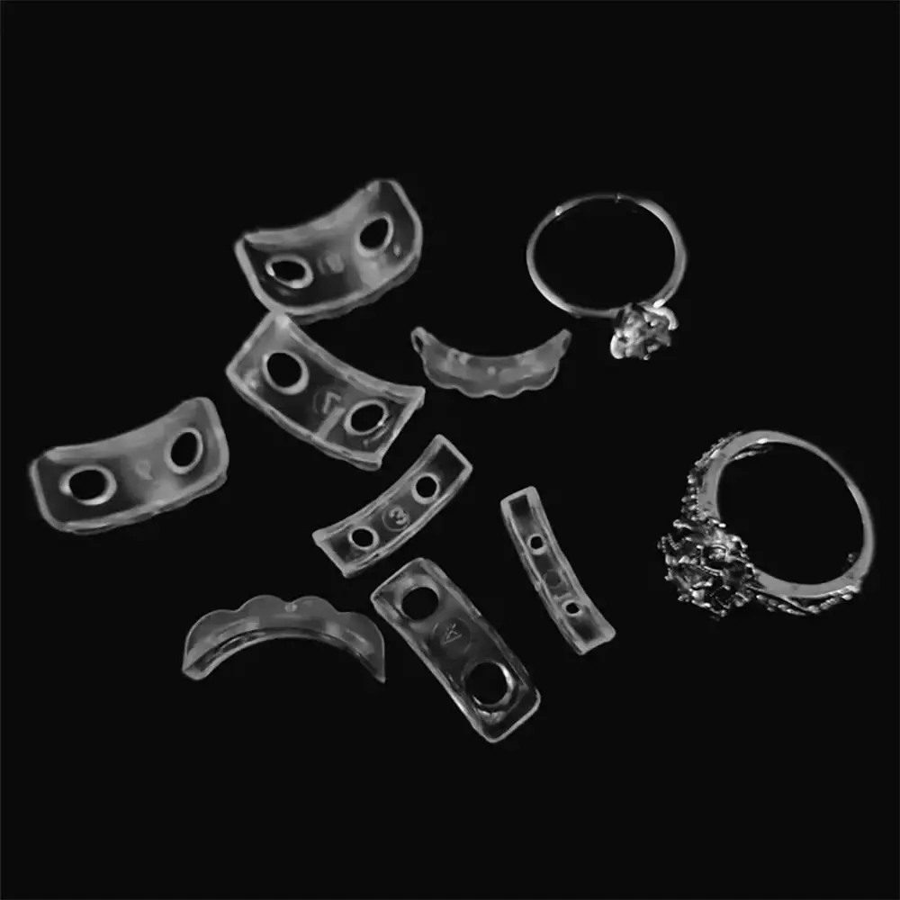 

8Pcs Adjustment Cushion Ring Size Adjuster Invisible Fixed Tightener Ring Resizer Clear for Loose Rings