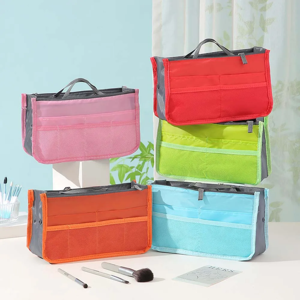 حقيبة تخزين عملية متعددة محمولة باليد لأدوات الزينة وحقيبة تخزين أدوات الزينة وحقيبة تنظيم وحقيبة أدوات الزينة السميكة