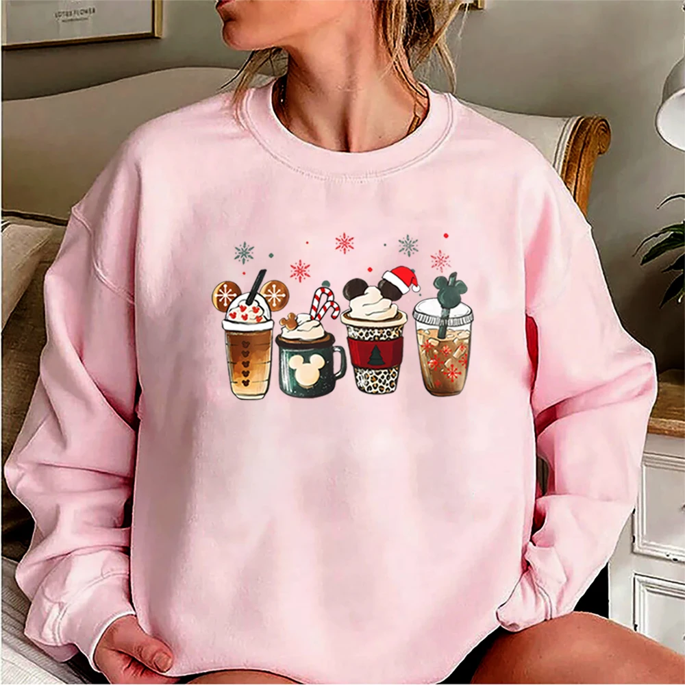 Gingerbread Christmas Coffee Sweatshirt Christmas Coffee Lover Hoodie Magic Kingdom Christmas Sweater Iced Latte Christmas Tops