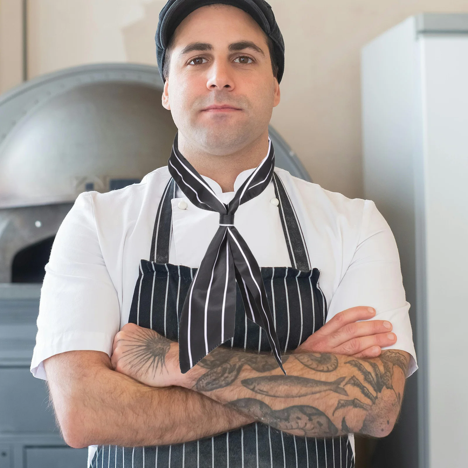 Foulard Triangle de Chef professionnel, Bandana, respirant et Durable, accessoires d'uniforme de cuisine, enveloppes de tête de travail de cuisinier