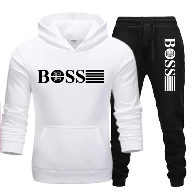

Two-piece Fitness Sets for Autumn and Winter, Casual Sportswear for Both Men and Women, Paired with Fashionable Hooded Sweatshir