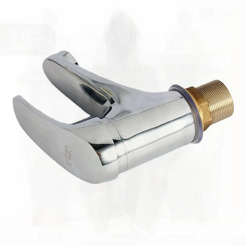 

Single Hole Bathroom Faucet Hot And Cold Water Mixer Basin Table Top Mount Alloy Construction with Ceramic Disc Valve