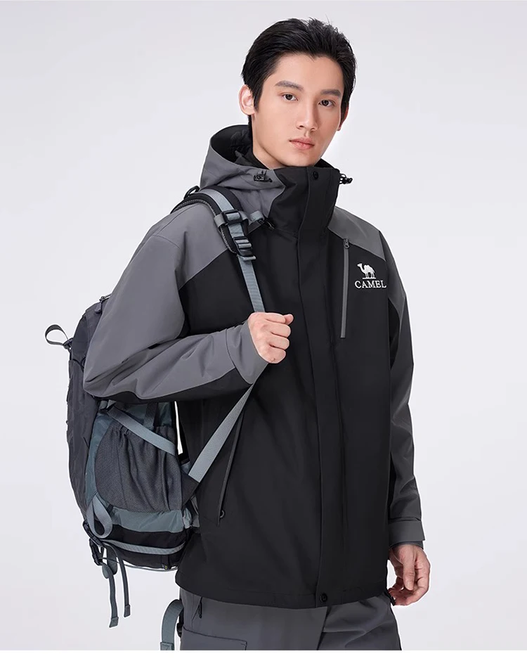 GOLDEN CAMEL Outdoor Hiking Jackets for Men Three-in-One Waterproof Fleece Jacket Women Windbreakers Warm 2024 Star Same Style