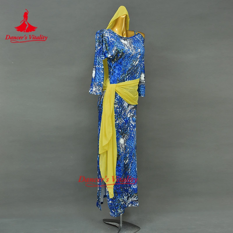 جديد ملابس الرقص الشرقي الكبار الإناث الشابي بلدي صيدي أداء رداء الرقص الشرقي ممارسة زي حيوية الراقصة #4