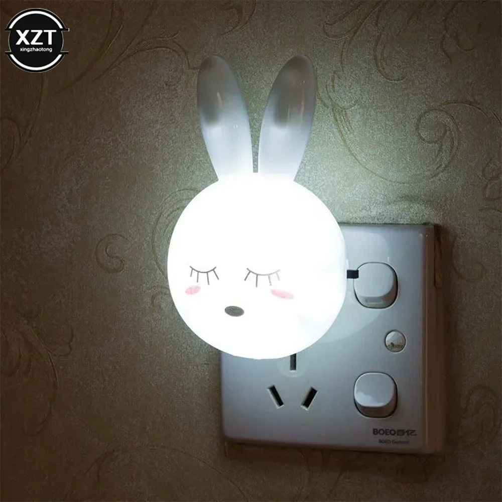 LED Cartoon Rabbit Night Lamp Smart Party Event Decor Night Light Fun Toy Kid\'s Room Desk Lamp Mini Decoration Sleeping Lighting