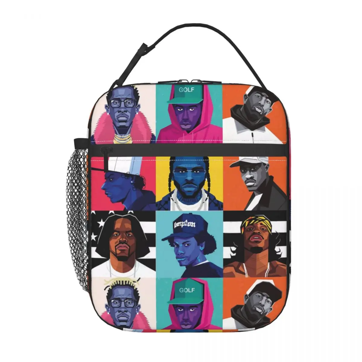 مخصص 2Pac مغني الراب توباك حقيبة الغداء الحرارية برودة معزول علب الاغذية للعمل مكتب نزهة الغذاء حقيبة محمولة الحقائب #1
