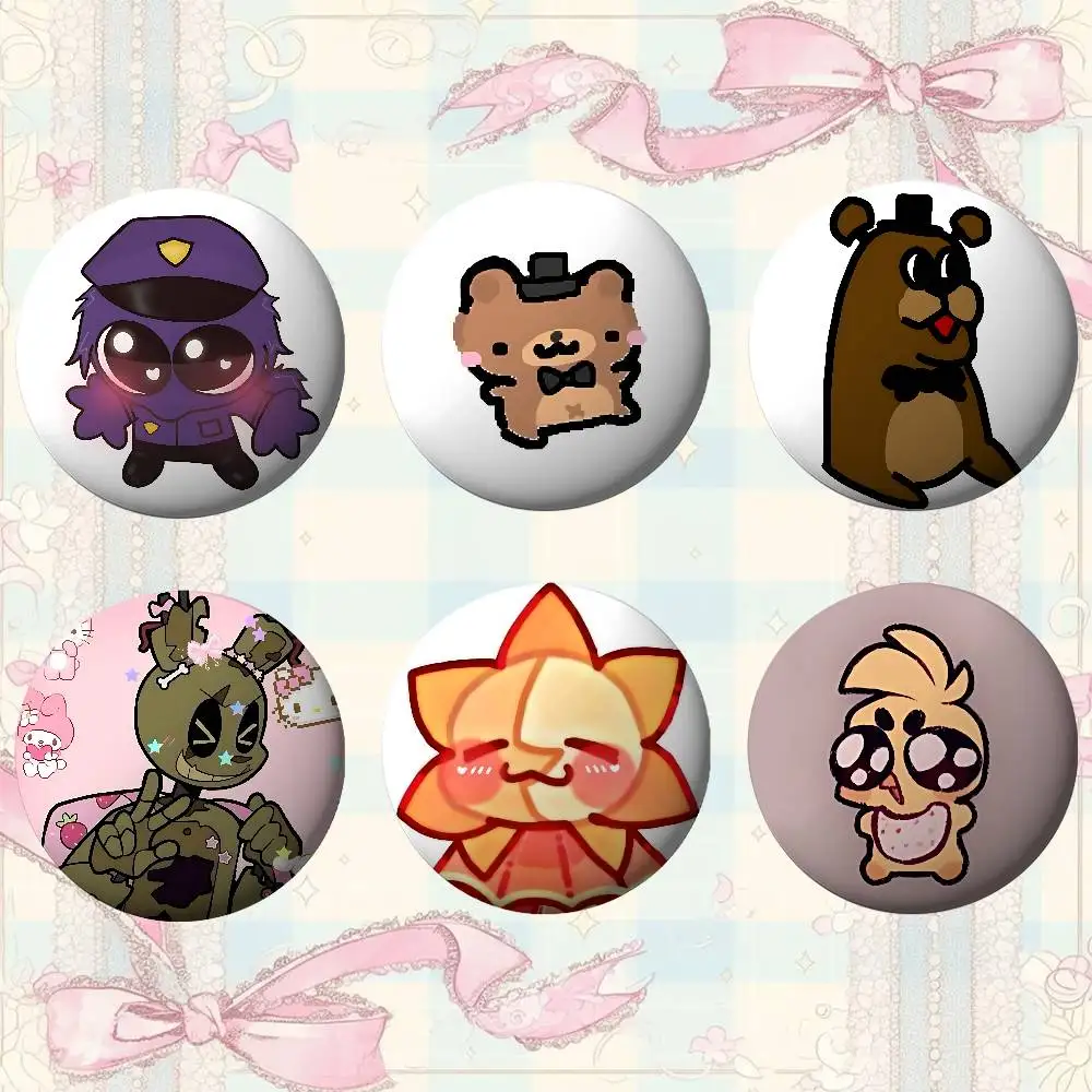 لطيف F-FnafS شارات صفيح لينة زر دبوس بروش شارة معدنية مخصصة مجوهرات اكسسوارات قبعة حقيبة التلبيب