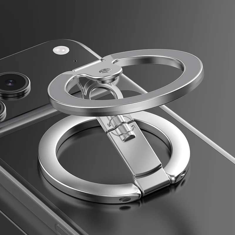 Soporte Magnético de Doble Cara para MagSafe, Plegable con Anillo, para iPhone 16 15 14, Huawei Xiaomi