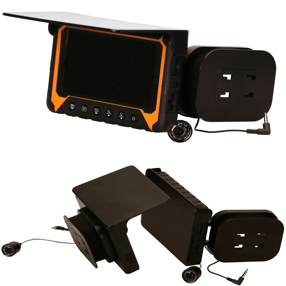 Imagem -02 - Ips Lcd Monitor com Dvr Recorder Kit Câmera Alarme Vídeo Fish Finder Pesca Subaquática no Gelo Backlight Manual Presente do Menino 5