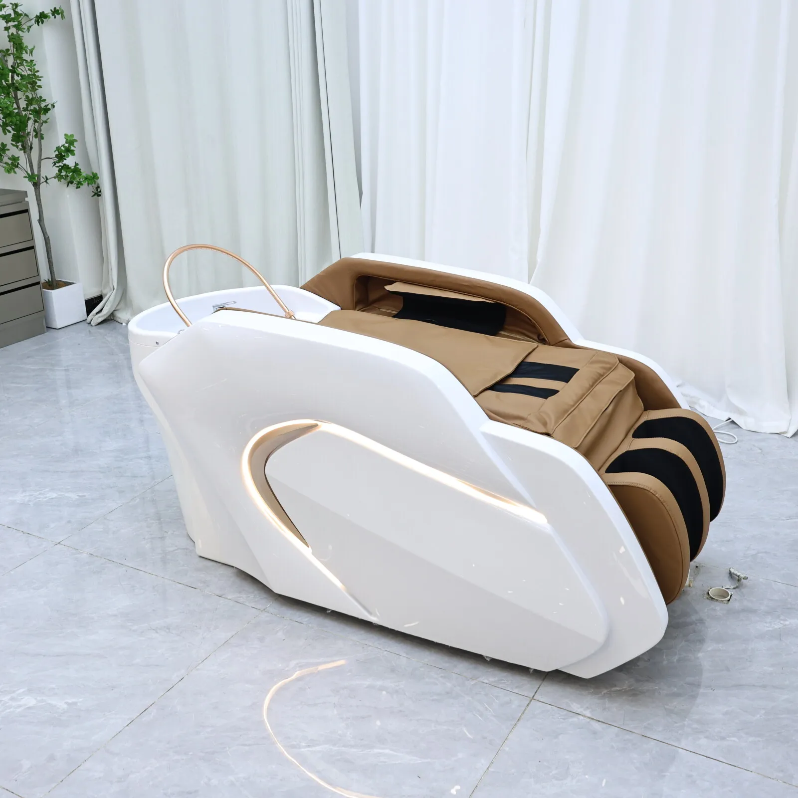 منطقة ملفقة صالون الحلاقة سرير تدليك كهربائي سرير غسيل الشعر سرير شامبو الراقية تصفيف الشعر صالون الشعر الأثاث التجاري