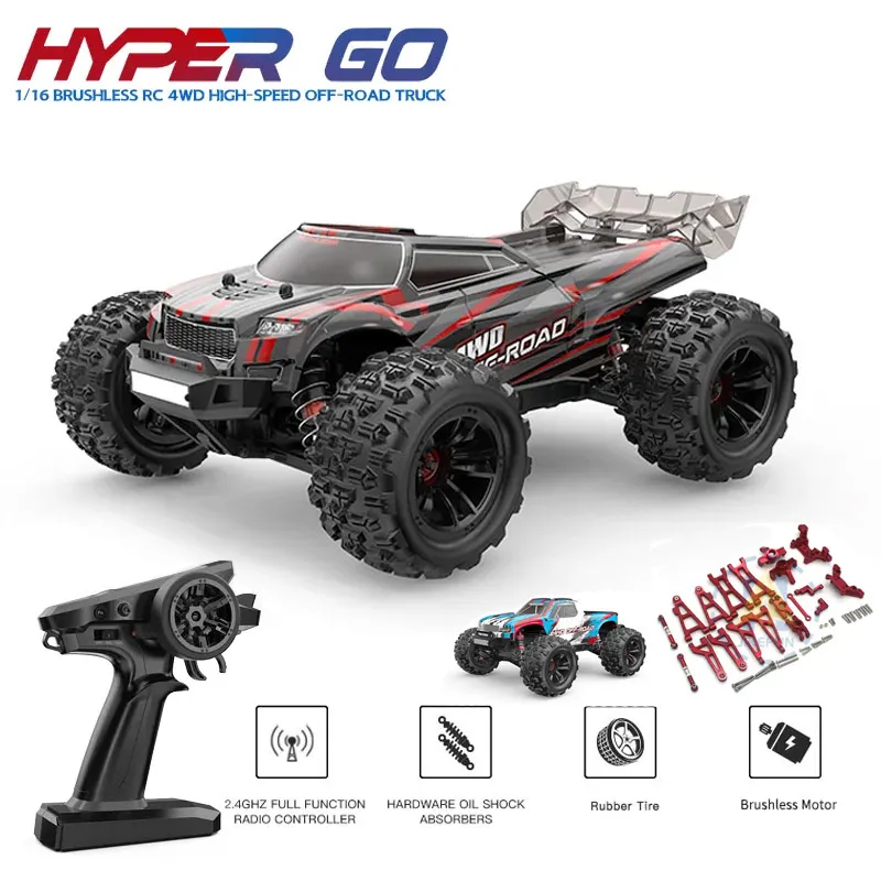 MJX Hyper Go 16208 16209 16210 4WD RC Car 45KM/H Brushless High-Speed Remote Control 4X4 Off-Road Truck Cars for Adults Boys