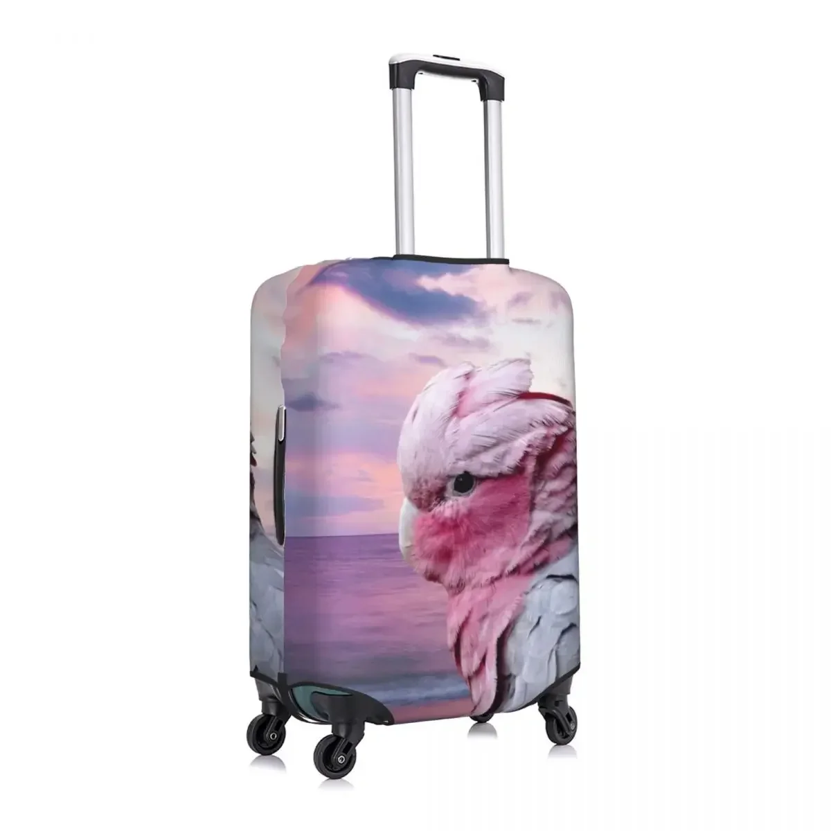 Custom Parrot Galah Cockatoo Luggage Cover Elastic Bird Travel Suitcase Protective Covers Suit For 18-32 inch