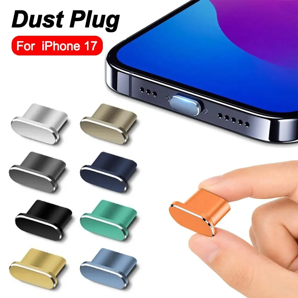

New Metal Dust Plug Dustproof USB Type C Charging Port Protector Protective Port Cover Cap Phone Accessories
