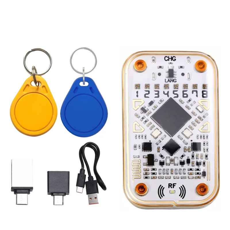 

-A25M Chameleon Ultra RFID Smart Chip Reader+UID/CUID Keychain Smart Card Emulator 125K 13.56Mhz IC ID Card Decode NFC Tool