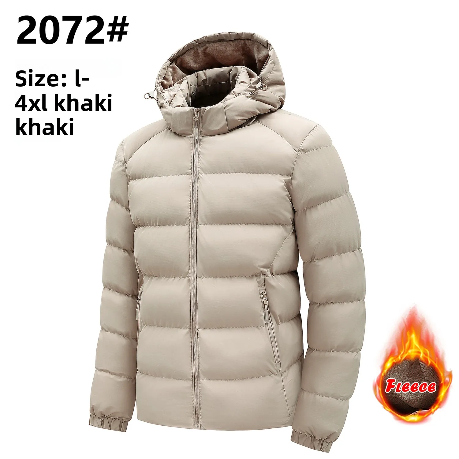 

Мужская утепленная хлопковая куртка с капюшоном, зимняя теплая модель, стандартный крой, коллекция Зима 2025, молодежный тренд, стандартная длина