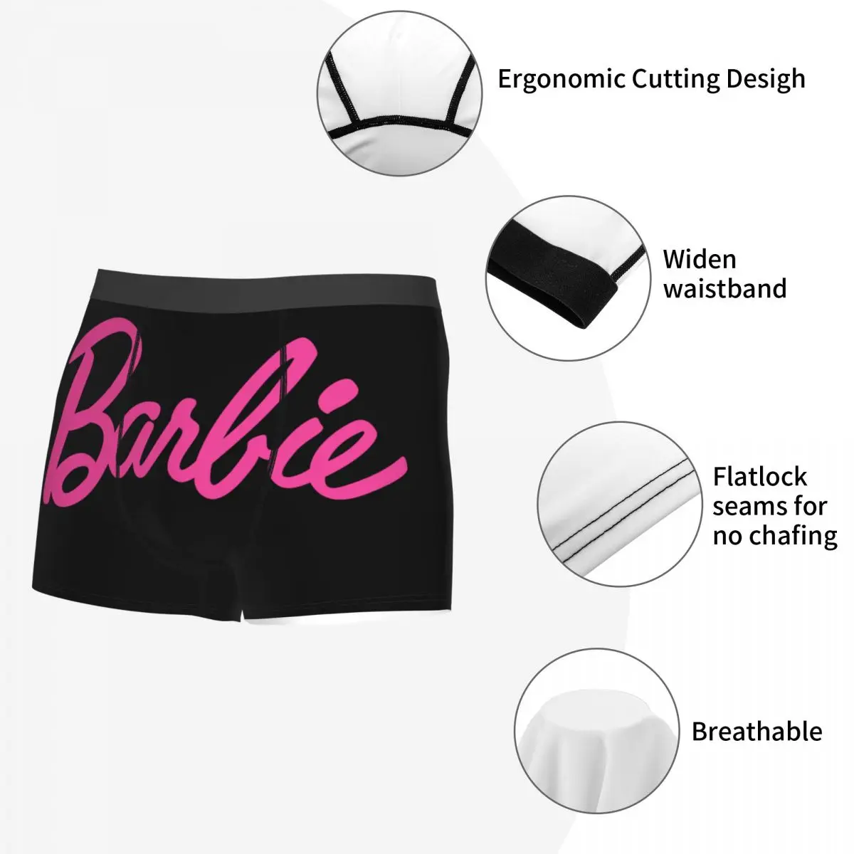 Cool Barbie Boxers Shorts Panties Male Underpants Comfortable Briefs Underwear