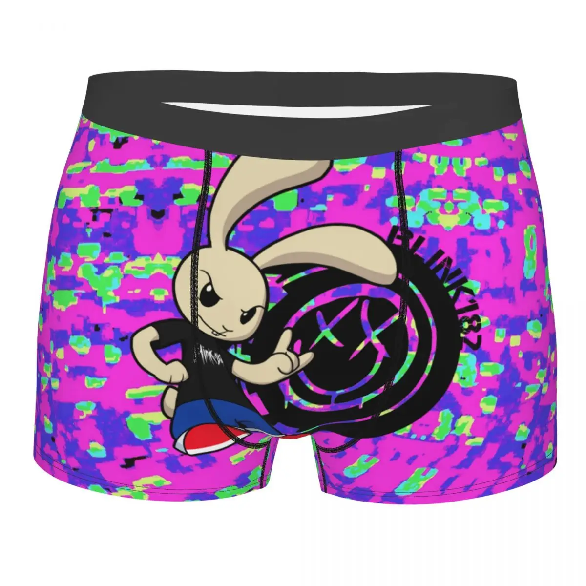 Custom Novelty B-Blinkes Retro Punk Logo Band Boxers Shorts Panties Male Underpants Comfortable Hip Hop Briefs Underwear