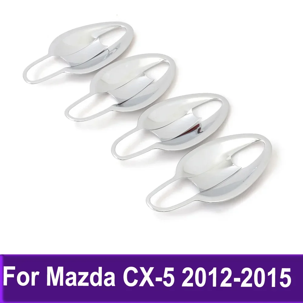 

Side Door Handle Bowl Cover Trim For Mazda CX-5 CX5 2012 2013 2014 2015 Chrome Car Sticker Styling Accessories
