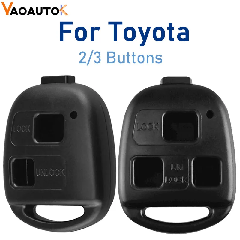 Remote Car Key Shell Case For Toyota Land Cruiser YARIS CAMRY RAV4 Corolla PRADO Prado Tarago Avensis FJ For Lexus 2/3 Buttons