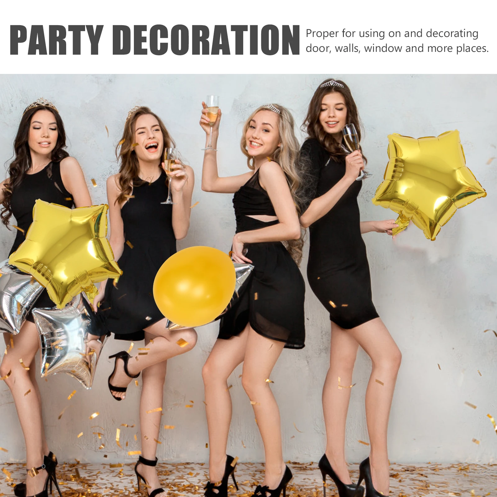 

Graduation Party Decoration Black Balloons Printing Hanging Decors Aluminum Film Banners Ceremony Supplies Latex Balloon Layout