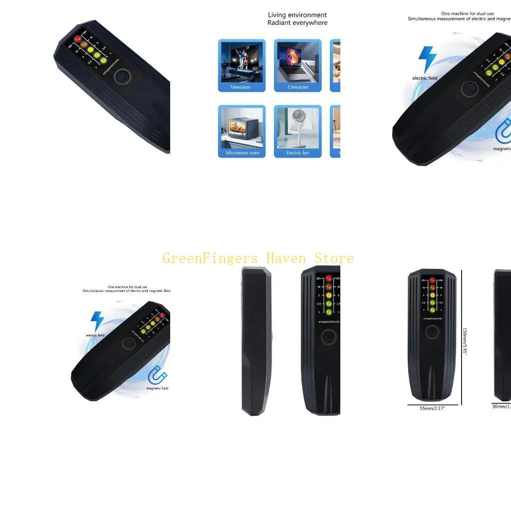 

F68D Electromagnetic Radiation Tester High Accuracy Durable Radiation Detector GhostHunting Detector EMF Meter Gauss Meter