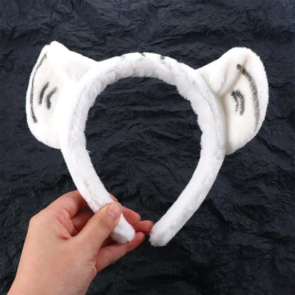 أطفال حفلة يشكلون الكرتون الإناث أفخم النمر الأذن عقال إكسسوارات الشعر الكورية نمط رئيس هوب رباط شعر المرأة