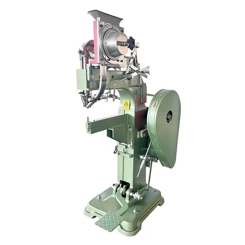 Helmet Strap Riveting Machine / Auto Feed Semi Hollow Rivet Press Machine for Safety Helmet, Belt and Toy Manufacturing