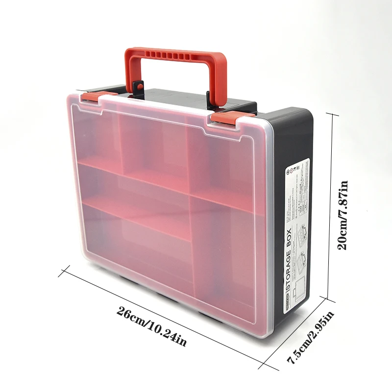 New Fishing Tackle Box Portable Fishing Accessories Tool Storage Box Double Layer Carp For Fishing Goods Hooks Lure Boxes