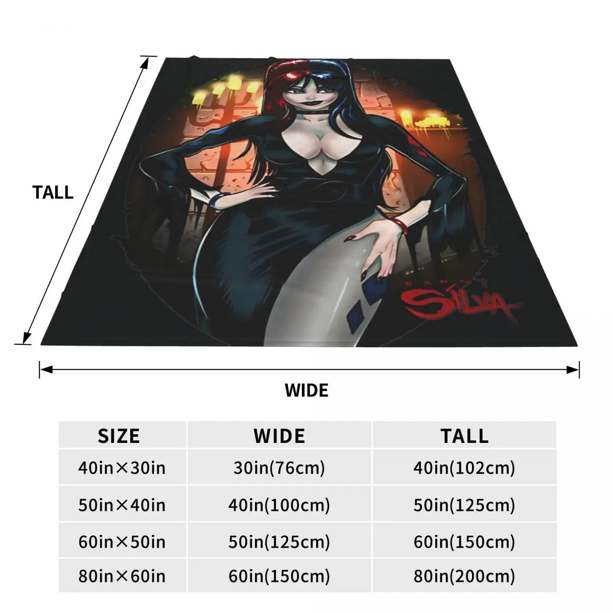 Elviras Mistress Of The Dark Flannel Blanket Quality Super Soft Film Throw Blanket Winter Travel Couch Chair Novelty Bedspread