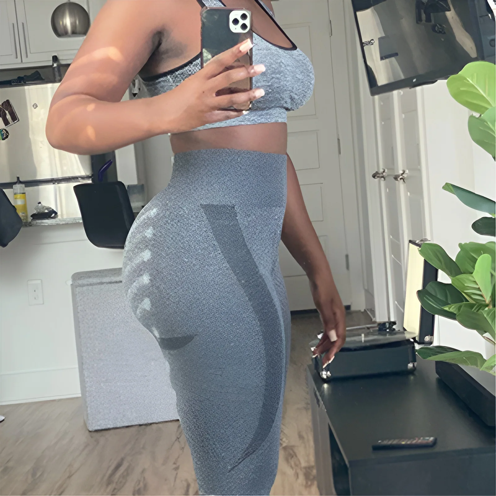 Contour Seamless Leggings Women High Waist Yoga Pants Tummy Control Gym Leggings Booty Yoga Leggings Sports Workout Tights Woman