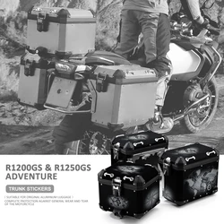 Motorcycle Sticker Case For BMW R 1200 GS R1200GS ADV R1250GS Adventure Aluminium Trunk Box Decals F750GS F850GS F 750GS F850 GS