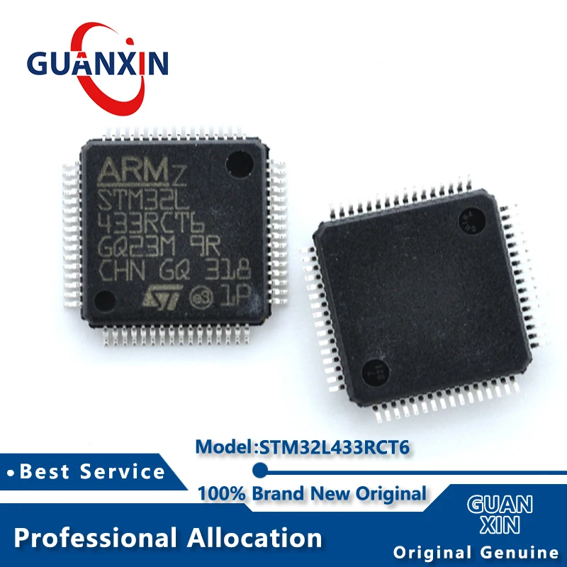 

100% New Marking STM32L433RCT6 STM32L433RCT6TR LQFP-64 STM32L433