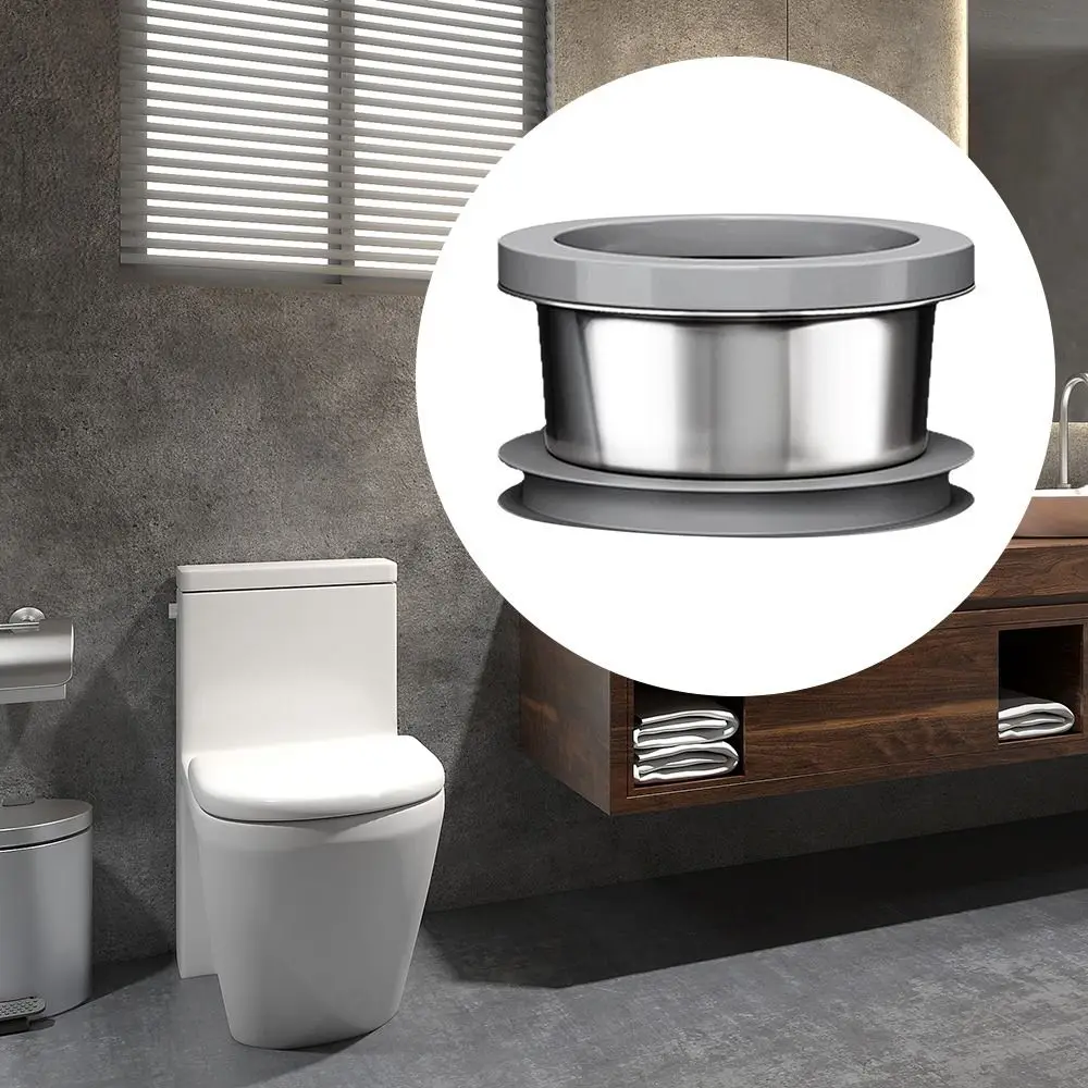 

Stainless Steel Toilet Bowl Gaskets Anti Odor Extended Toilet Flange Integrated Anti Leakage Sealing Ring Check Valve