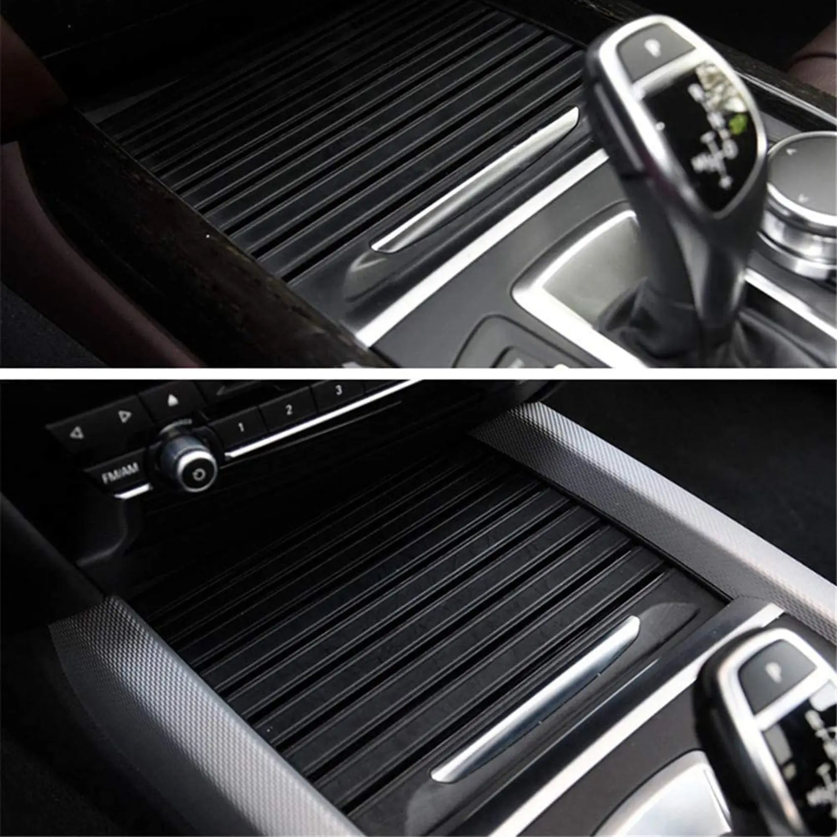 Center Console Cover Water Cup Holder Sliding Roller Blind Car Accessories for - X5 F15 X6 F16