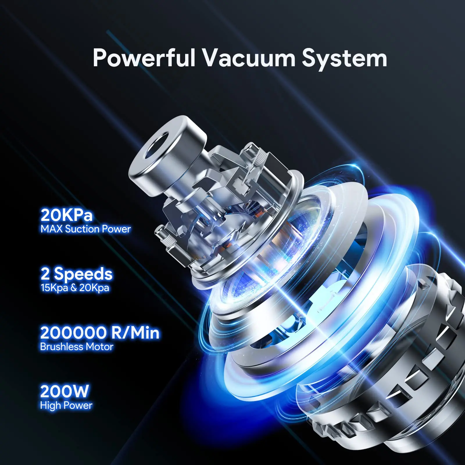 Bagotte BHV20 portátil 20KPa recargable inalámbrico Mini aspiradoras de mano de alta potencia aspiradora de mano inalámbrica para coche