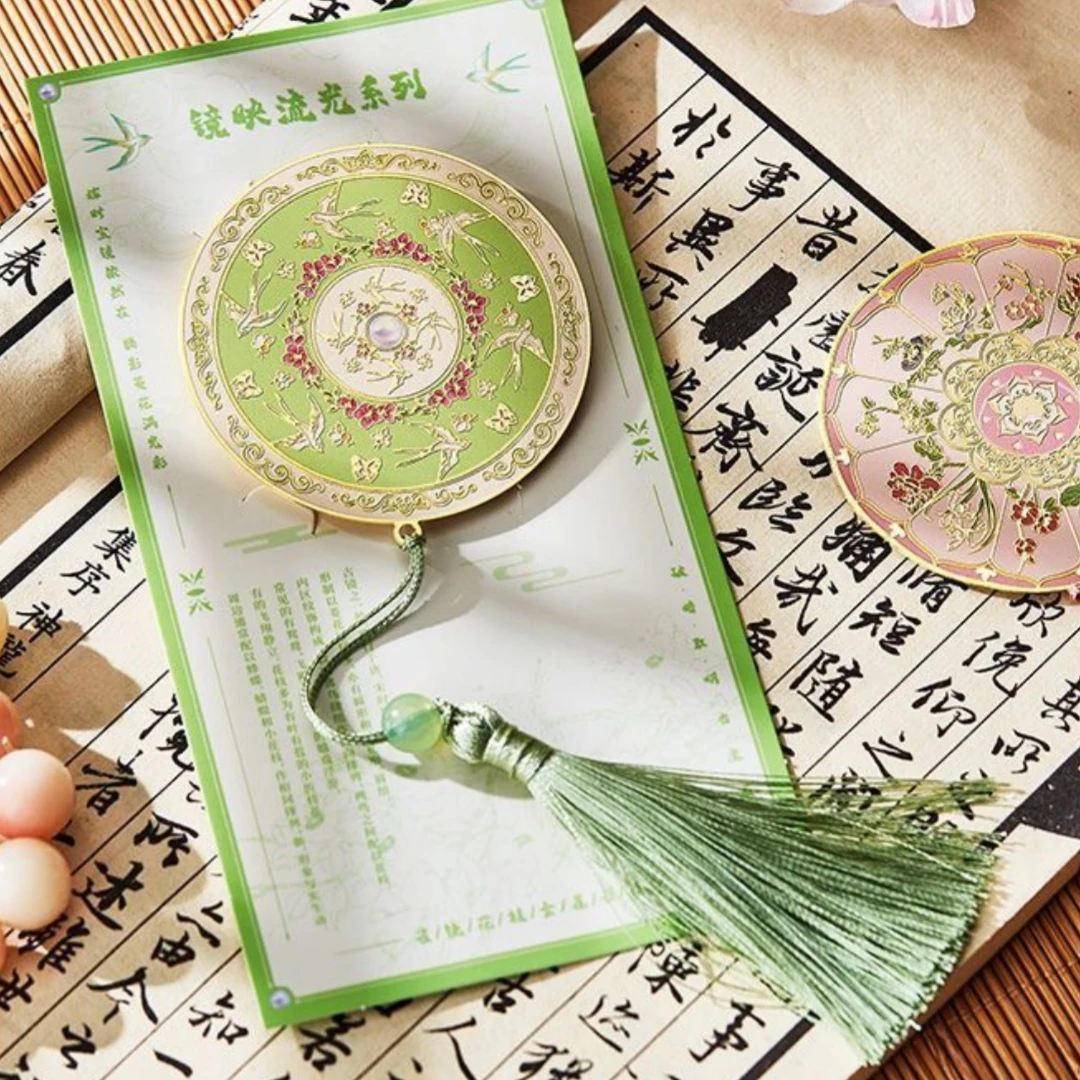 

Закладка с металлической кисточкой, высококачественная круглая металлическая закладка, декоративная металлическая закладка, креативная для любителей библиотеки, учителей, книг