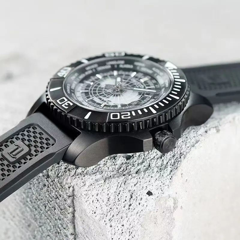 ساعة OBLVLO للرجال مع حركة ميكانيكية أوتوماتيكية قوية مضيئة على الوجهين، ساعة ميكانيكية جديدة للرجال