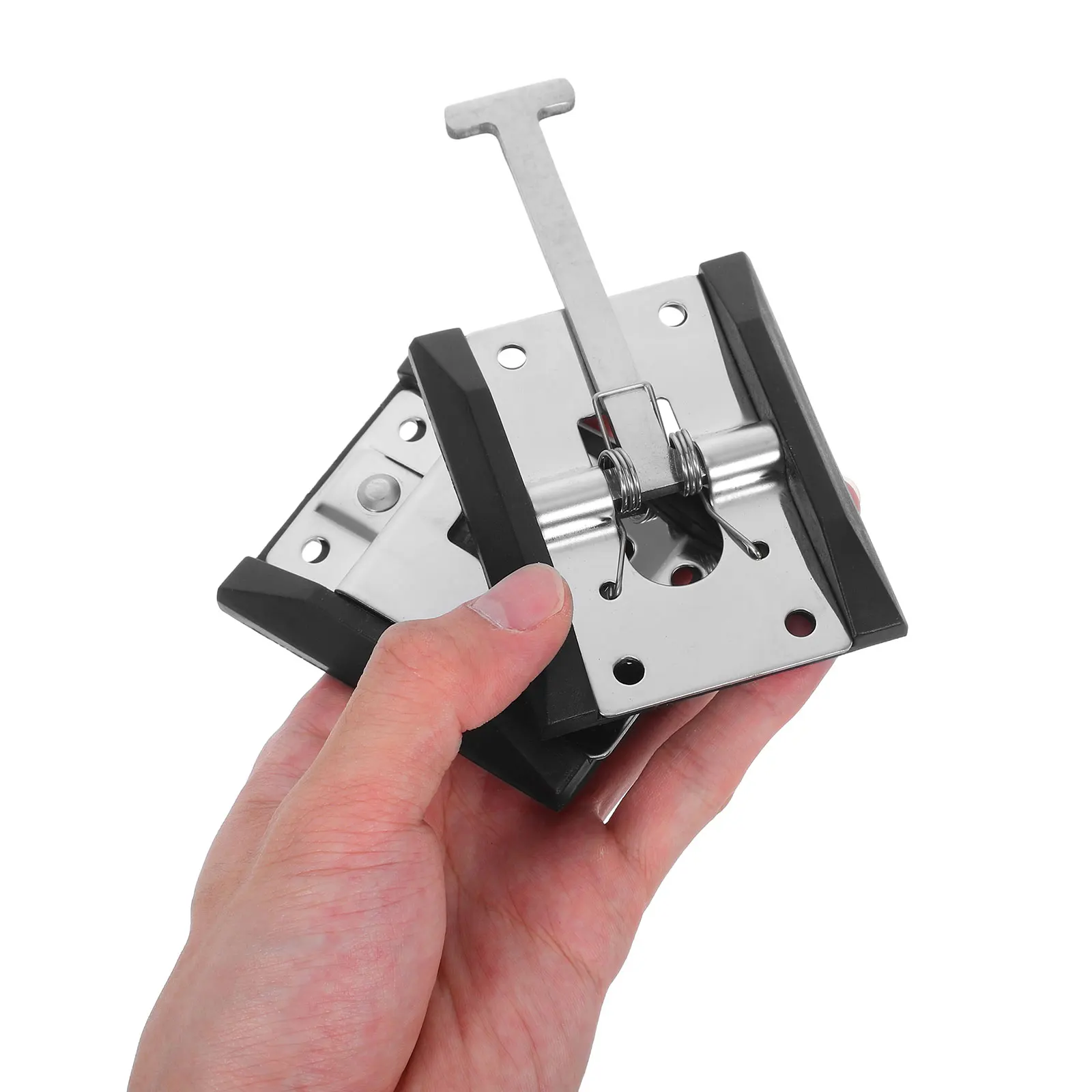 

1 комплект, холодильный грузовой дверной замок, прочный стальной ветрозащитный крючок, защелка для грузового прицепа, RV, закрытая защелка для хранения кемпера