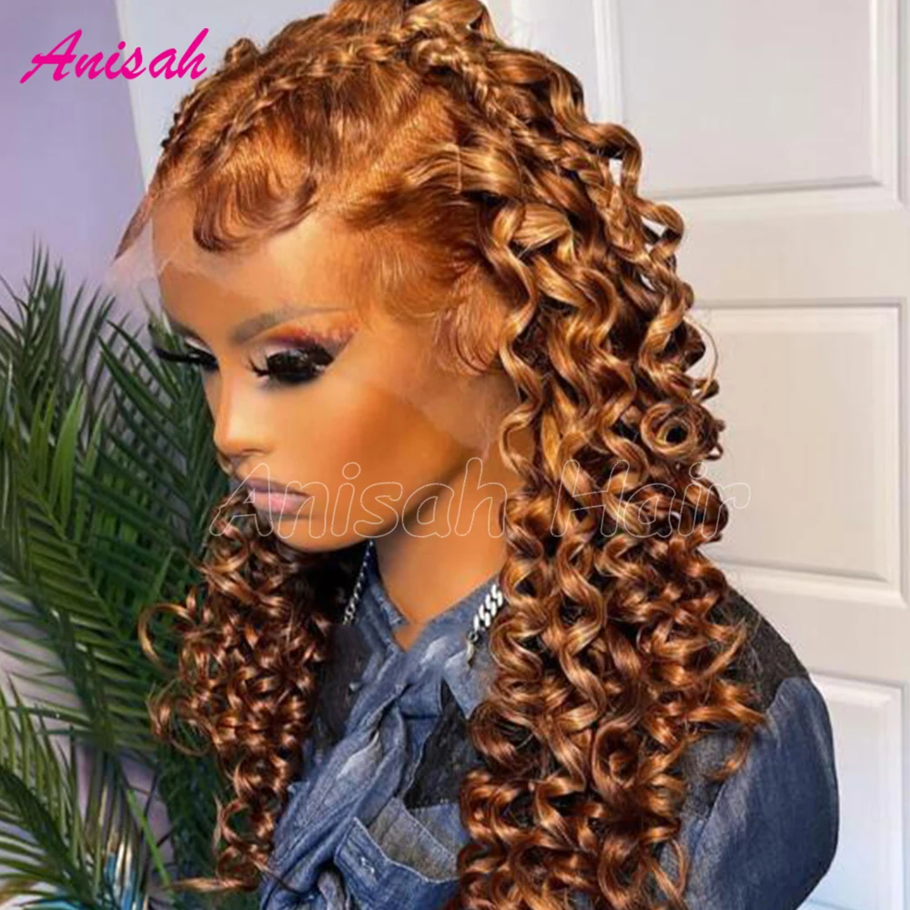 Brazilian Free Part Human Hair Loose Wave 13x6 Lace Front Wig Preplucked Colored Lace Front Remy Human Hair Wigs for Women